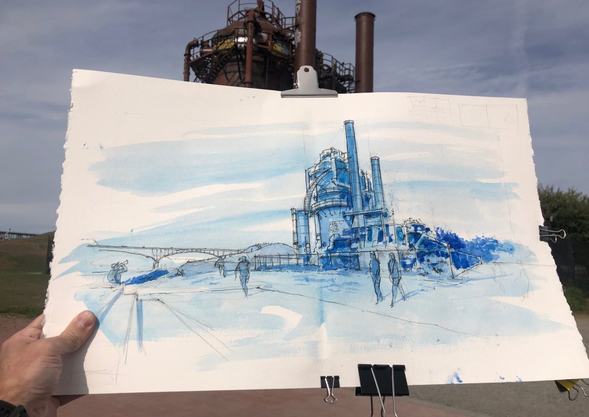 Gas Works sketching tour 2