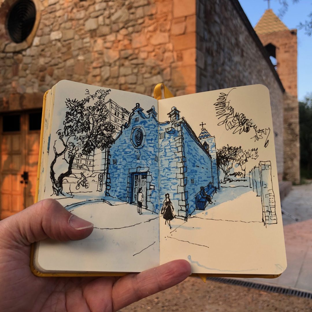 ermita de bellvitge tour sketch