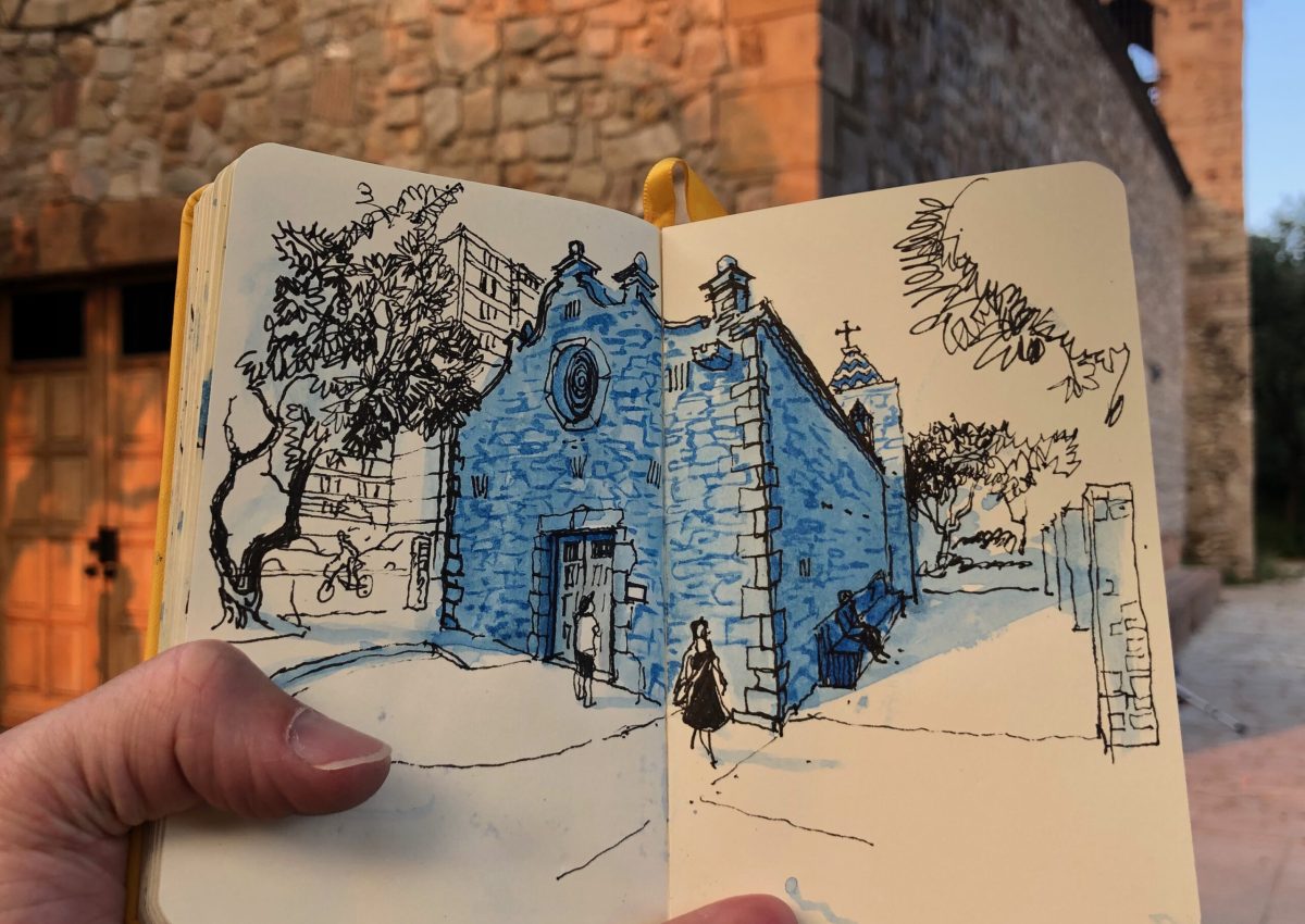ermita de bellvitge tour sketch